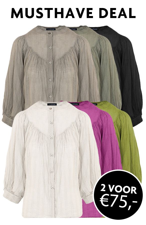 Musthave Deal Katoenen Blouses | Themusthaves.nl | The Musthaves (NL)
