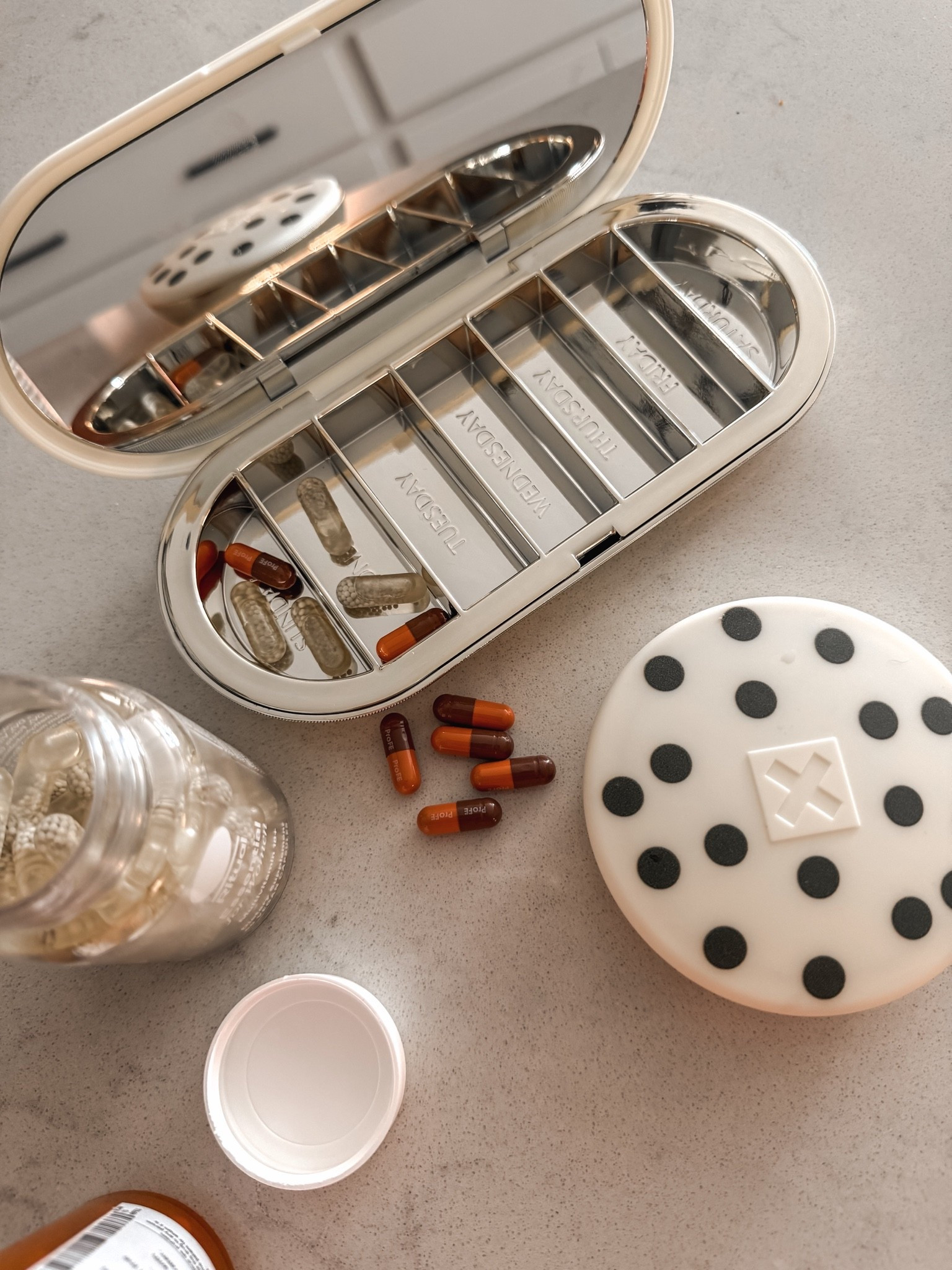 Starting the week off strong by refilling my supplements 💪🏽 this cutie pill case has helped keep me on track!

#LTKselfcare #LTKmorningroutine #LTKTravel
