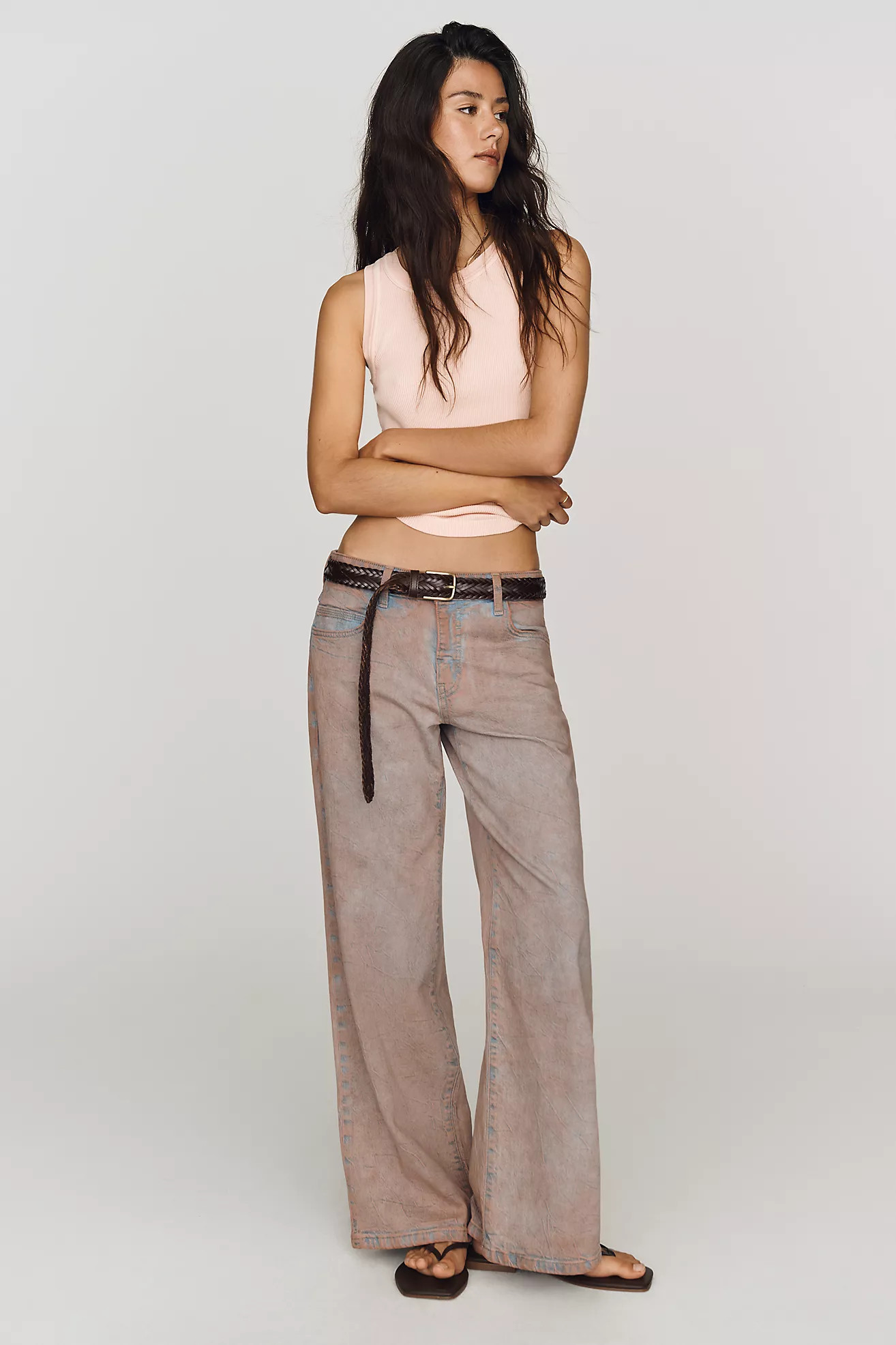 Esme Low-Rise Wide-Leg Jeans | Anthropologie (US)