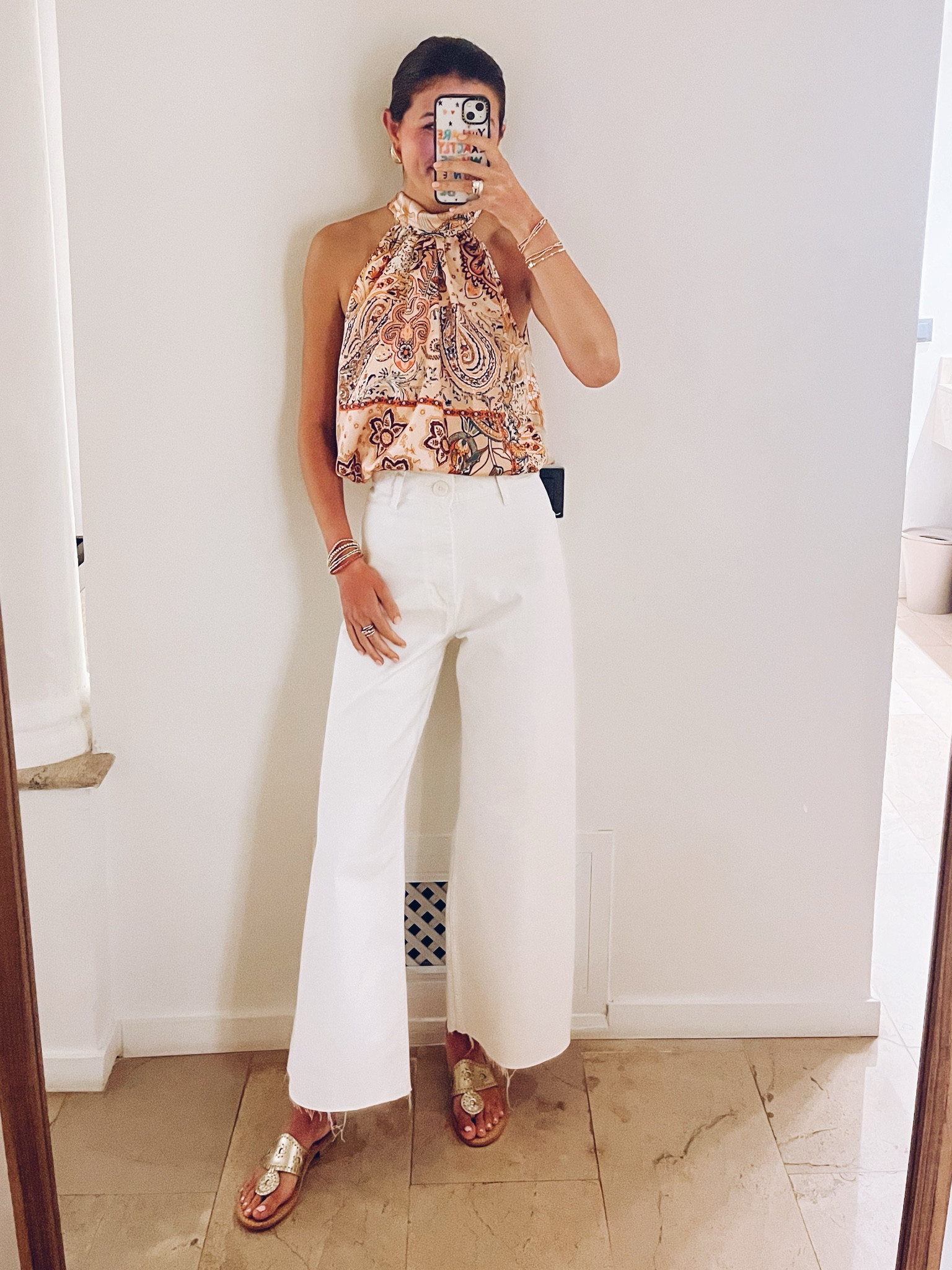 dinner ootn!! got this shirt from tj maxx but linked some adorable tops 💛💛