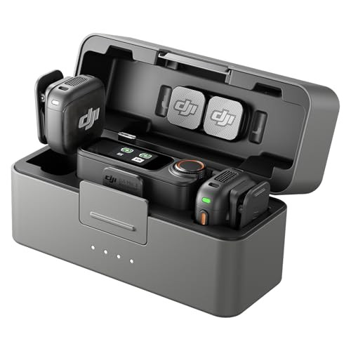 DJI Mic 3 (2 TX + 1 RX + Charging Case), Wireless Microphone for iPhone/Camera/Android, Ultraligh... | Amazon (US)