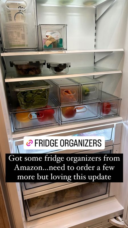 Amazon fridge organizers, storage, amazon finds #amazon #organization #kitchen 

#LTKunder100 #LTKunder50 #LTKhome