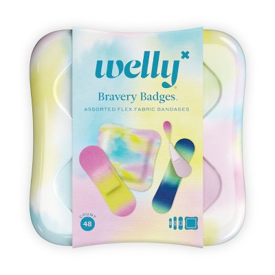 Welly Kids' Flex Fabric Bandages - Colorwash Tie Dye - 48ct | Target