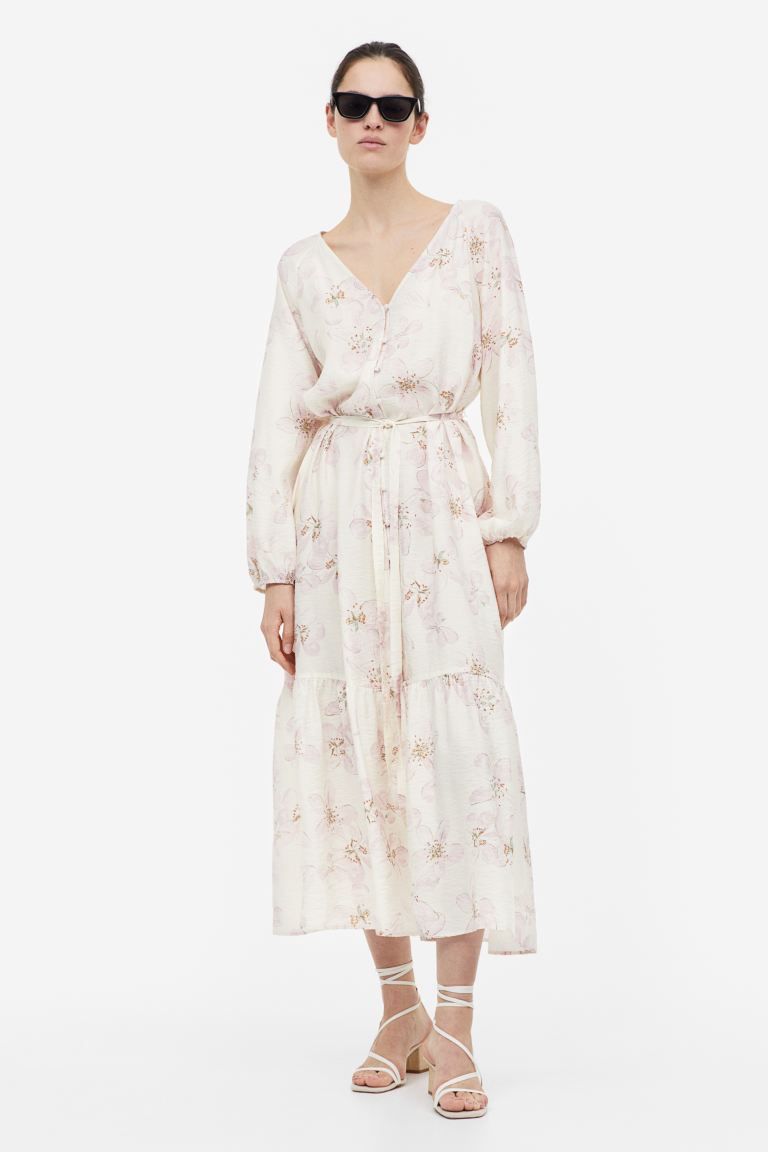 Tie-belt Dress with Buttons | H&M (US + CA)