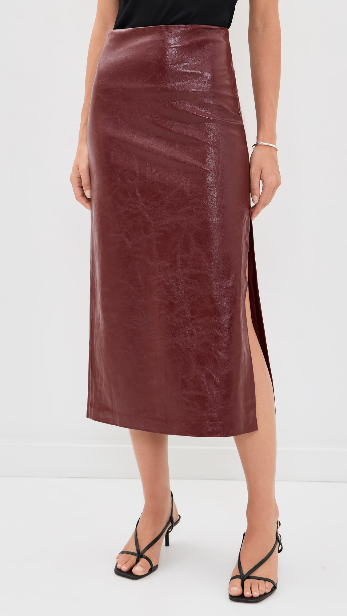 Maeve Vegan Midi Skirt | Shopbop