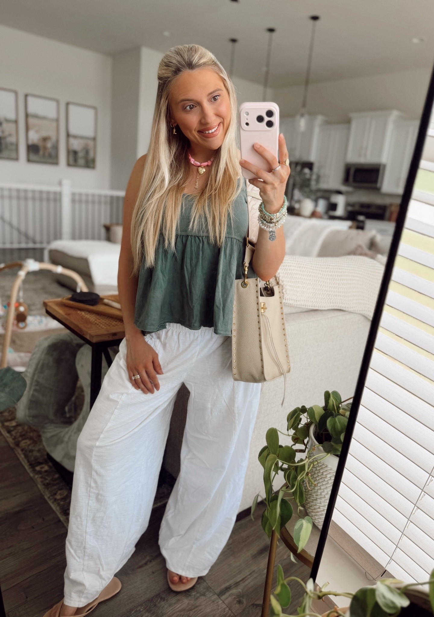 postpartum + breastfeeding friendly ootd ✨ @Aerie XS in top + bottom!

#LTKmomlife #LTKootd #LTKPetite