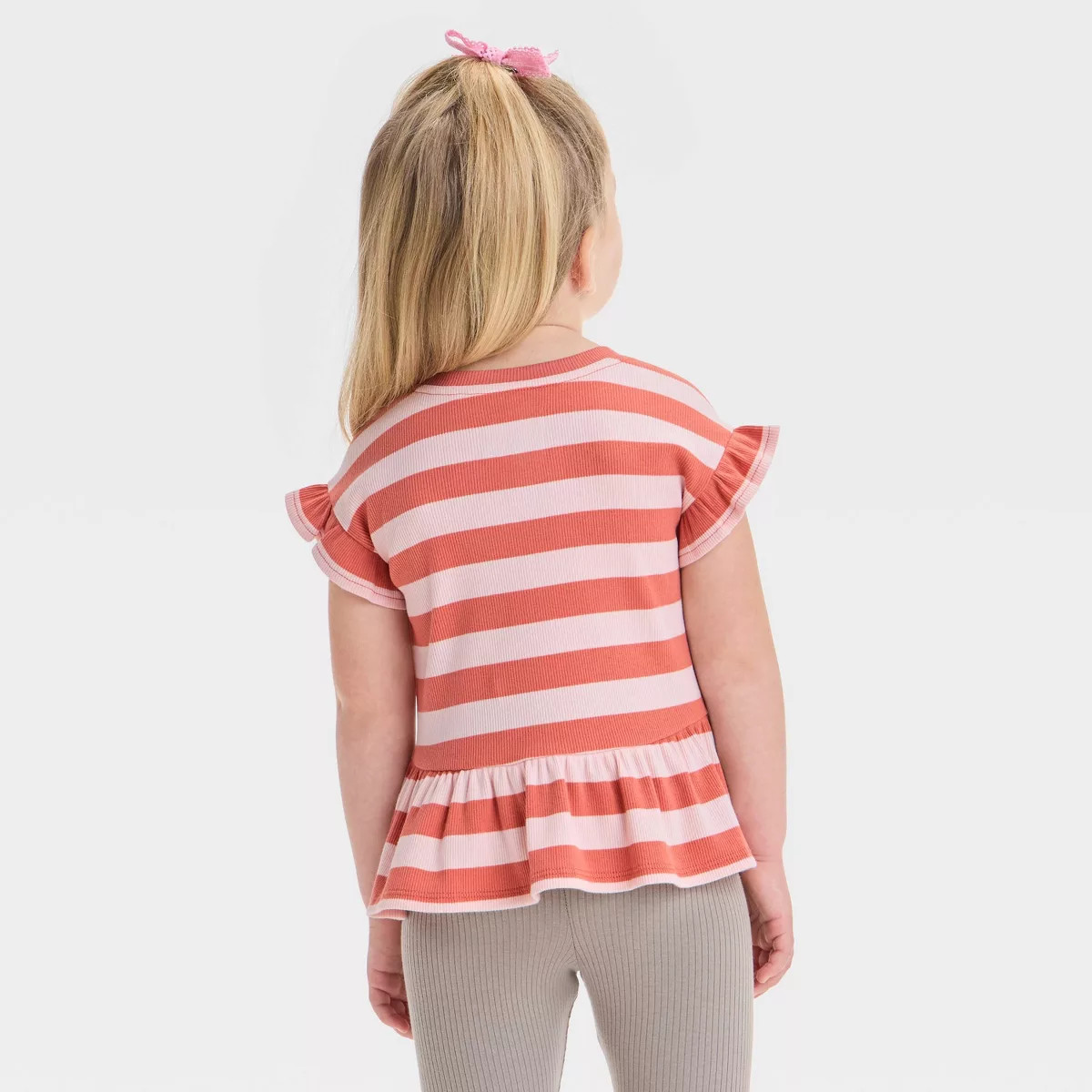 Toddler Girls' Ribbed Top - Cat & Jack™ Orange 5T | Target