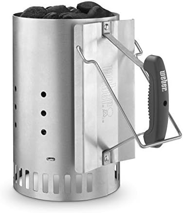 Weber Rapidfire Chimney Starter, Standard, Silver | Amazon (US)