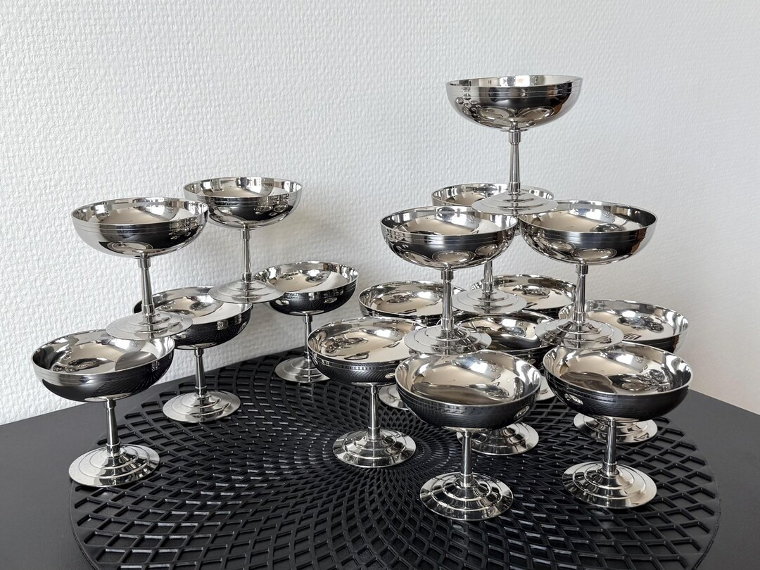 Letang Remy Eisbecher, 18/10 Edelstahl-Coupes, Edelstahl-Dessertschalen | Champagner-Coupes, Edel... | Etsy (US)