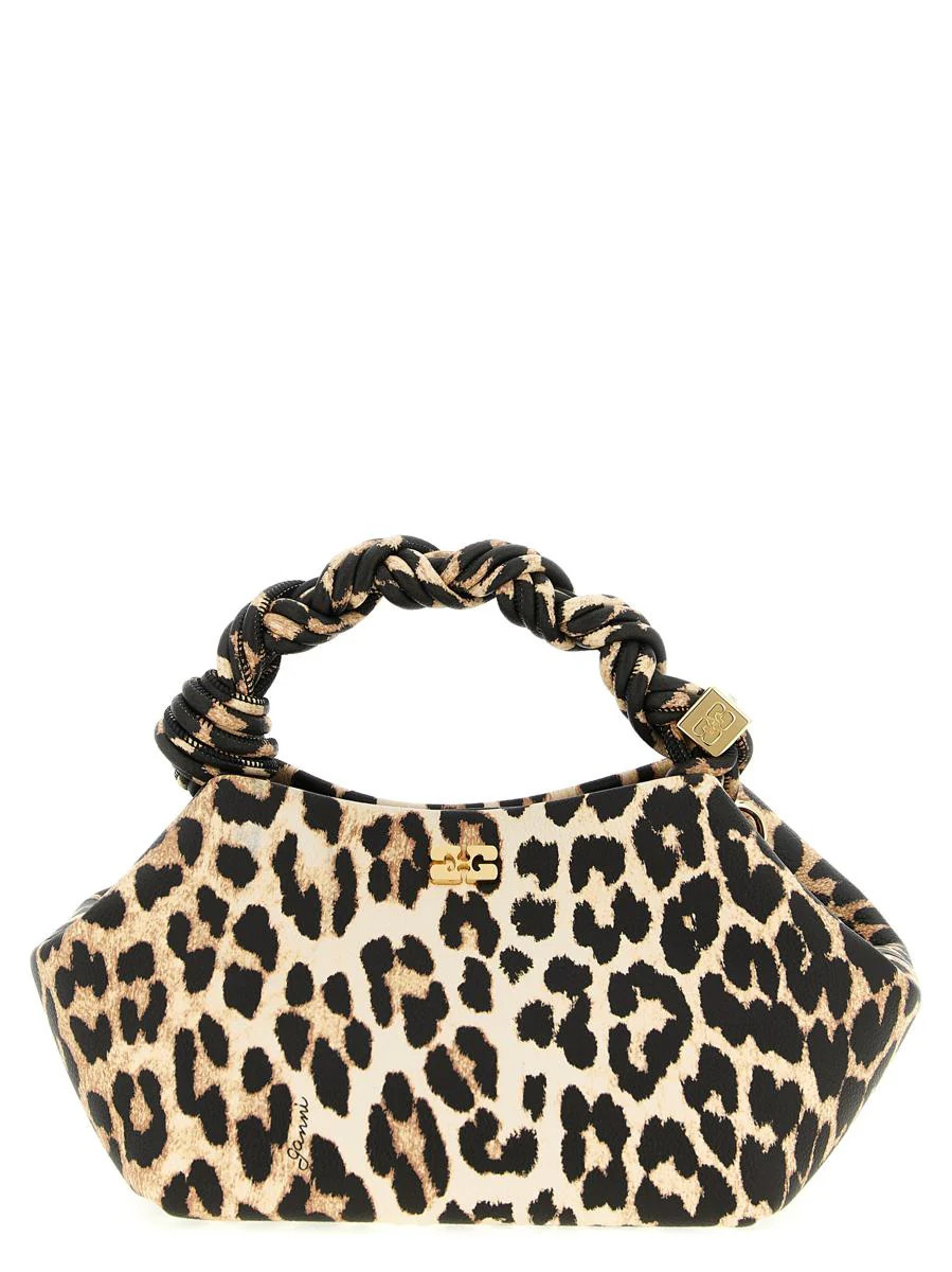 Ganni 'Small Bou Bag Leopard' Handbag | Baltini