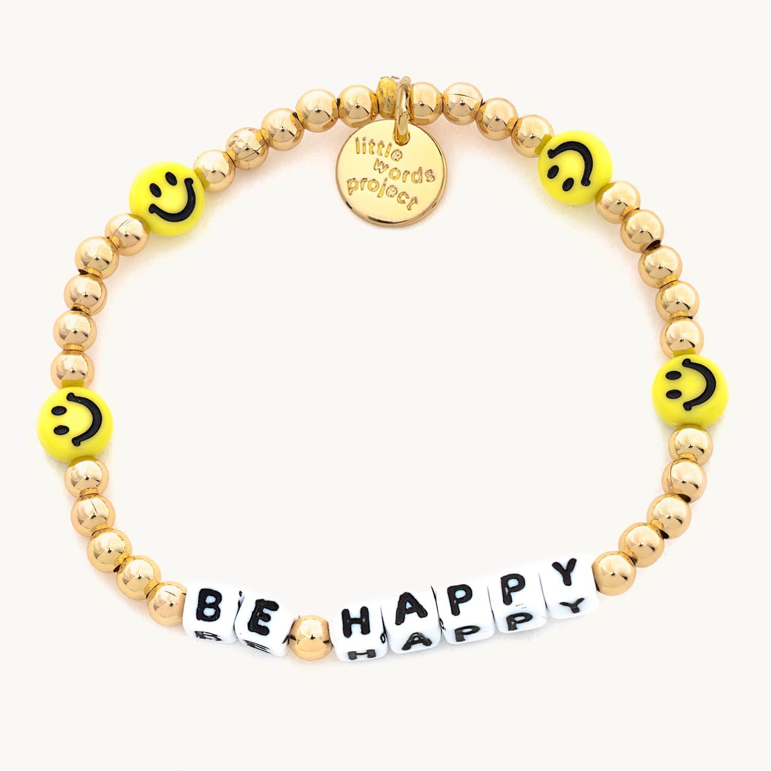 Be Happy Gold Plated- Lucky Symbols | Little Words Project