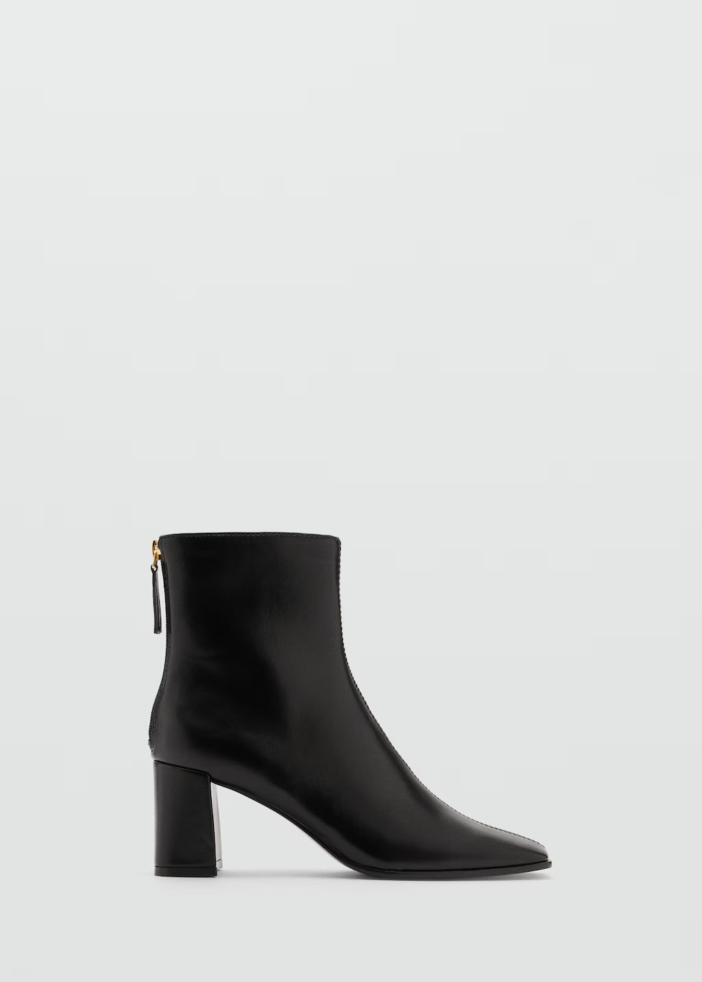 Block ankle boots with square toe | MANGO (UK)