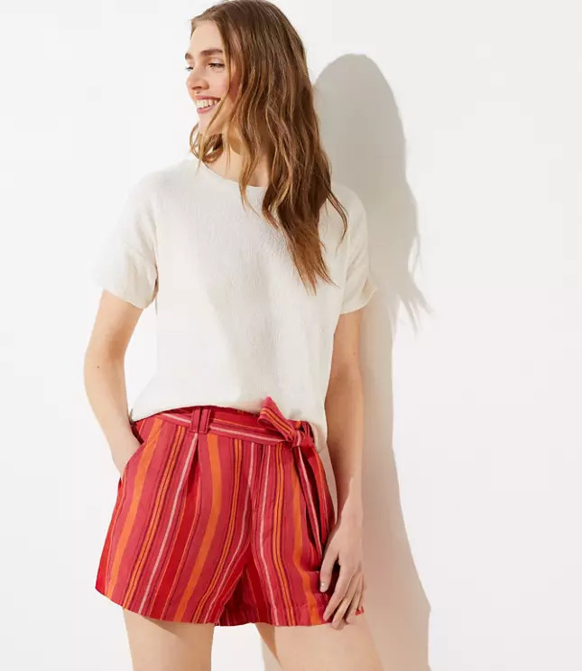 Textured Dolman Cropped Tee | LOFT