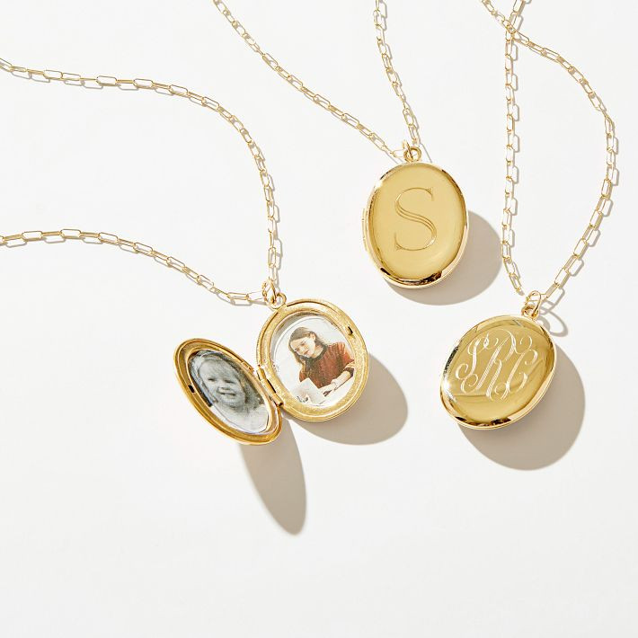 Sarah Chloe Long Link Chain Locket | Mark and Graham