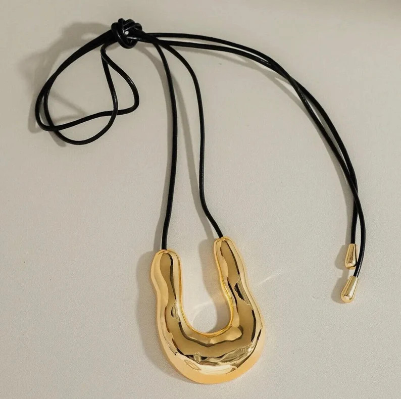 Western Necklace 18k Gold Plated Horseshoe Necklace Horseshoe Choker Western 18k Jewelry Cowboy H... | Etsy (US)