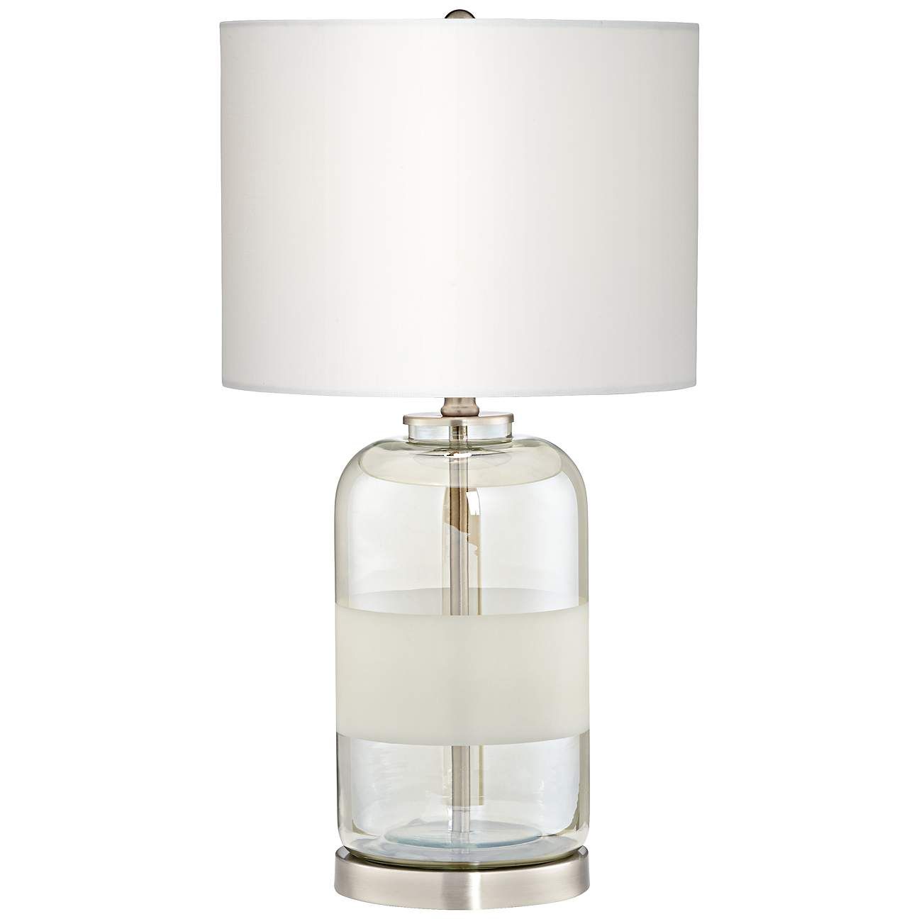 Kathy Ireland Moderne Textured Champagne Glass Table Lamp | Lamps Plus