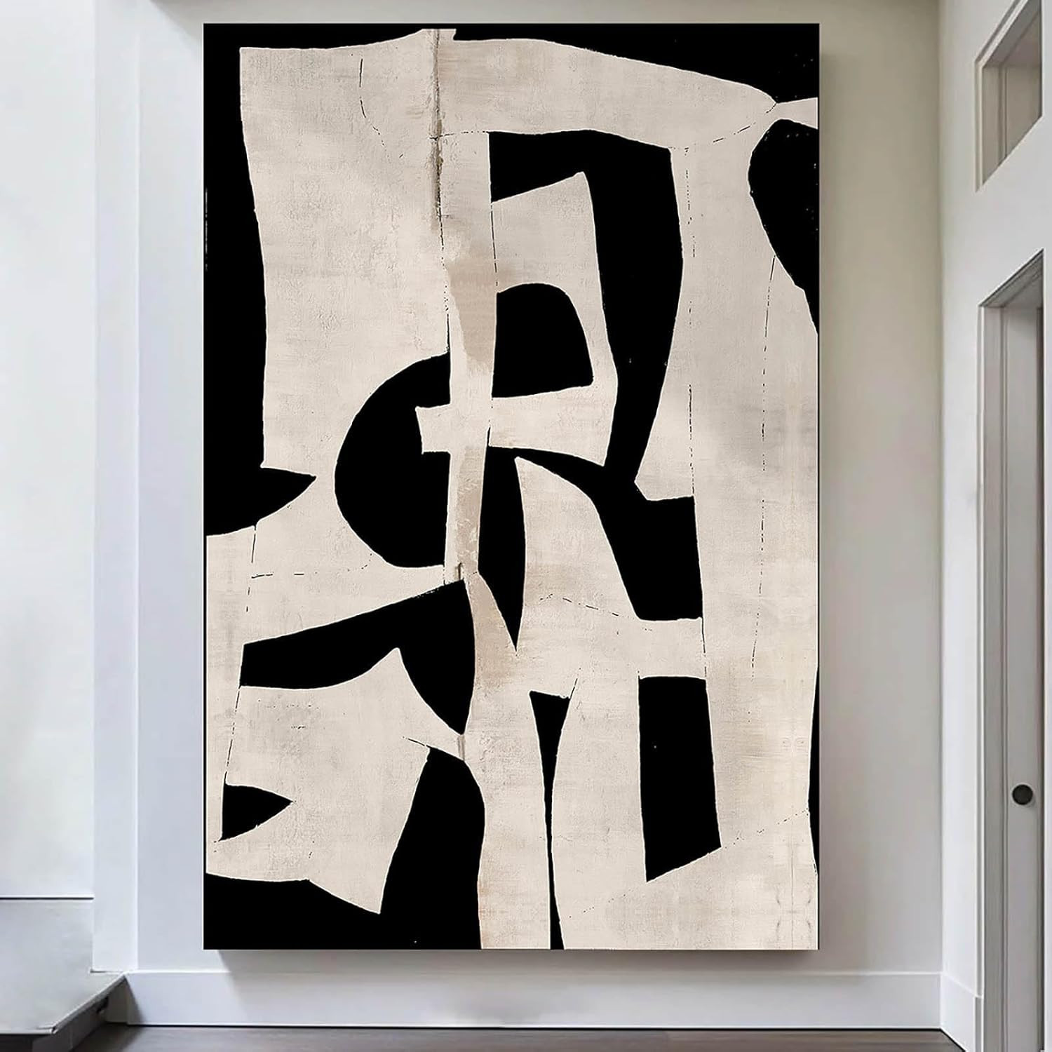 Black Wall Art Large Wall Decor Picture for Living Room Abstract Canvas Artwork for Walls Modern ... | Amazon (US)