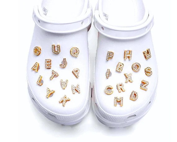 Shoes Charms Letters in Gold Shoe Charms Charms for Your - Etsy | Etsy (US)
