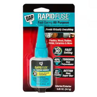 DAP RapidFuse 0.85 oz. Clear All-Purpose Adhesive 01555 - The Home Depot | The Home Depot