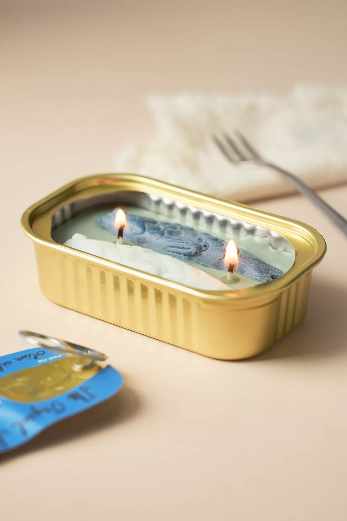 The Original Tinned Fish Candle Olive Oil & Sea Salt Candle | Anthropologie (US)