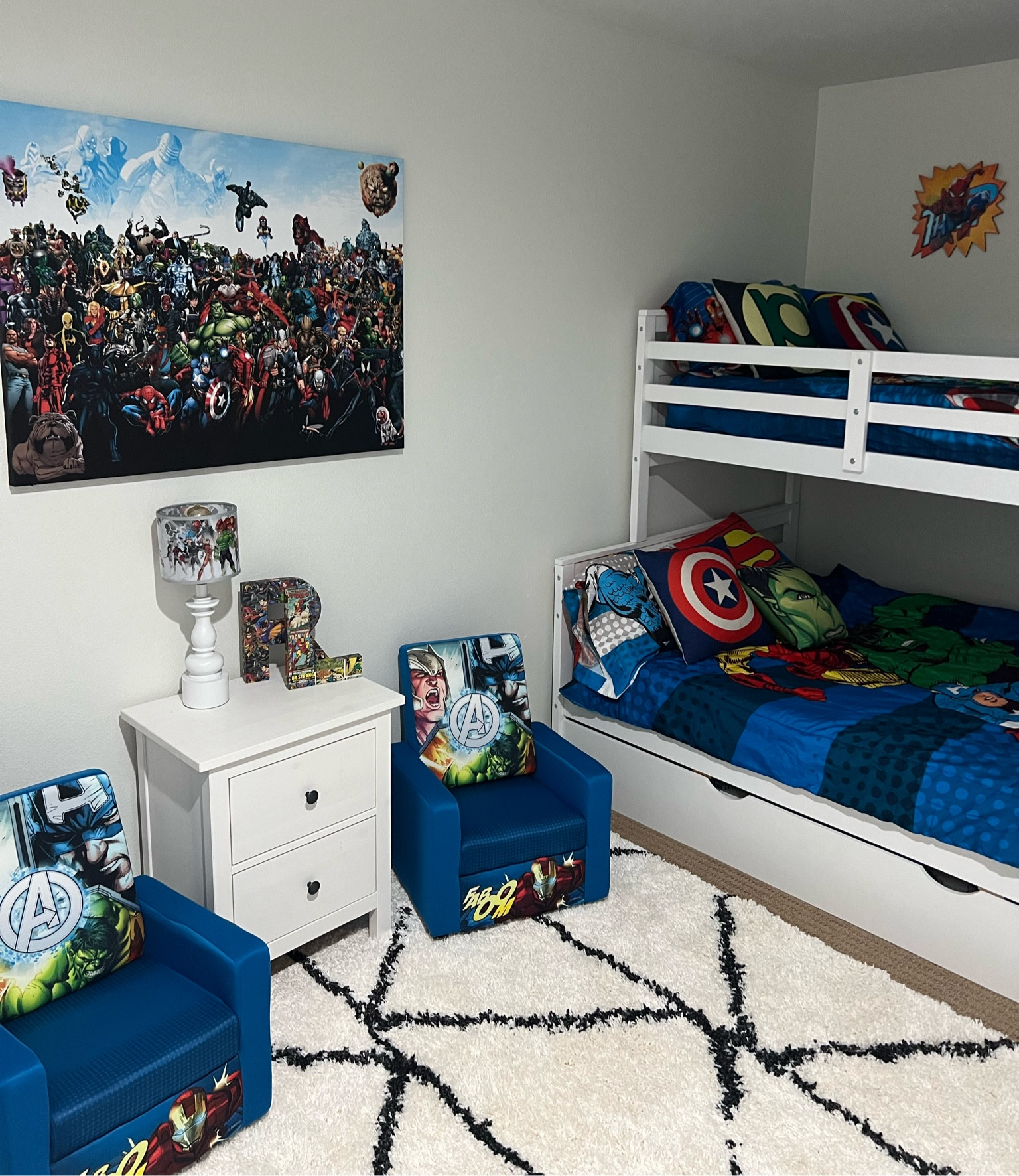 Our boys Marvel bedroom reveal #marvel #kidsroom #boysroom #bedroom 

#LTKFind #LTKhome #LTKstyletip