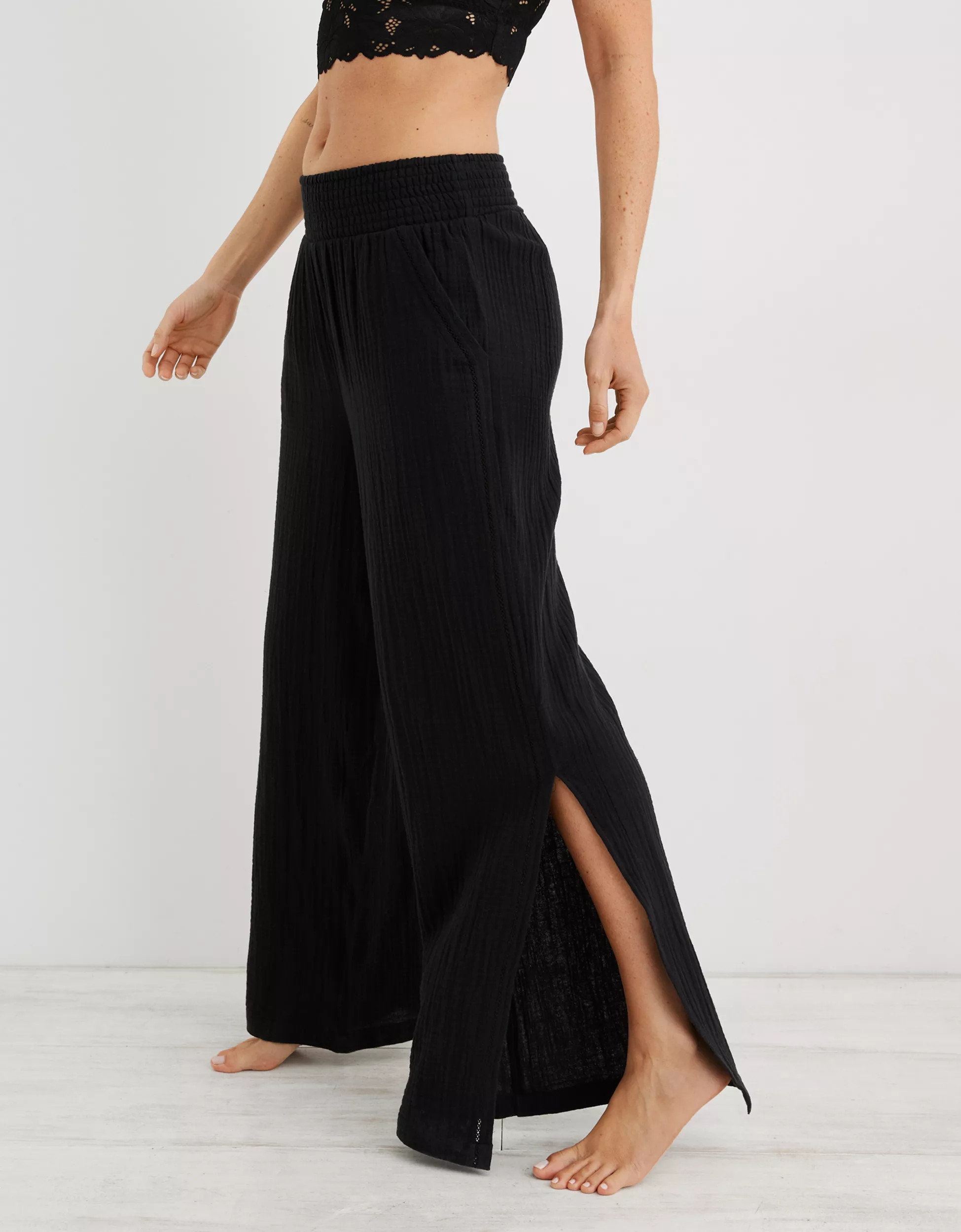 Aerie High Waisted Pool-To-Party Pant | Aerie