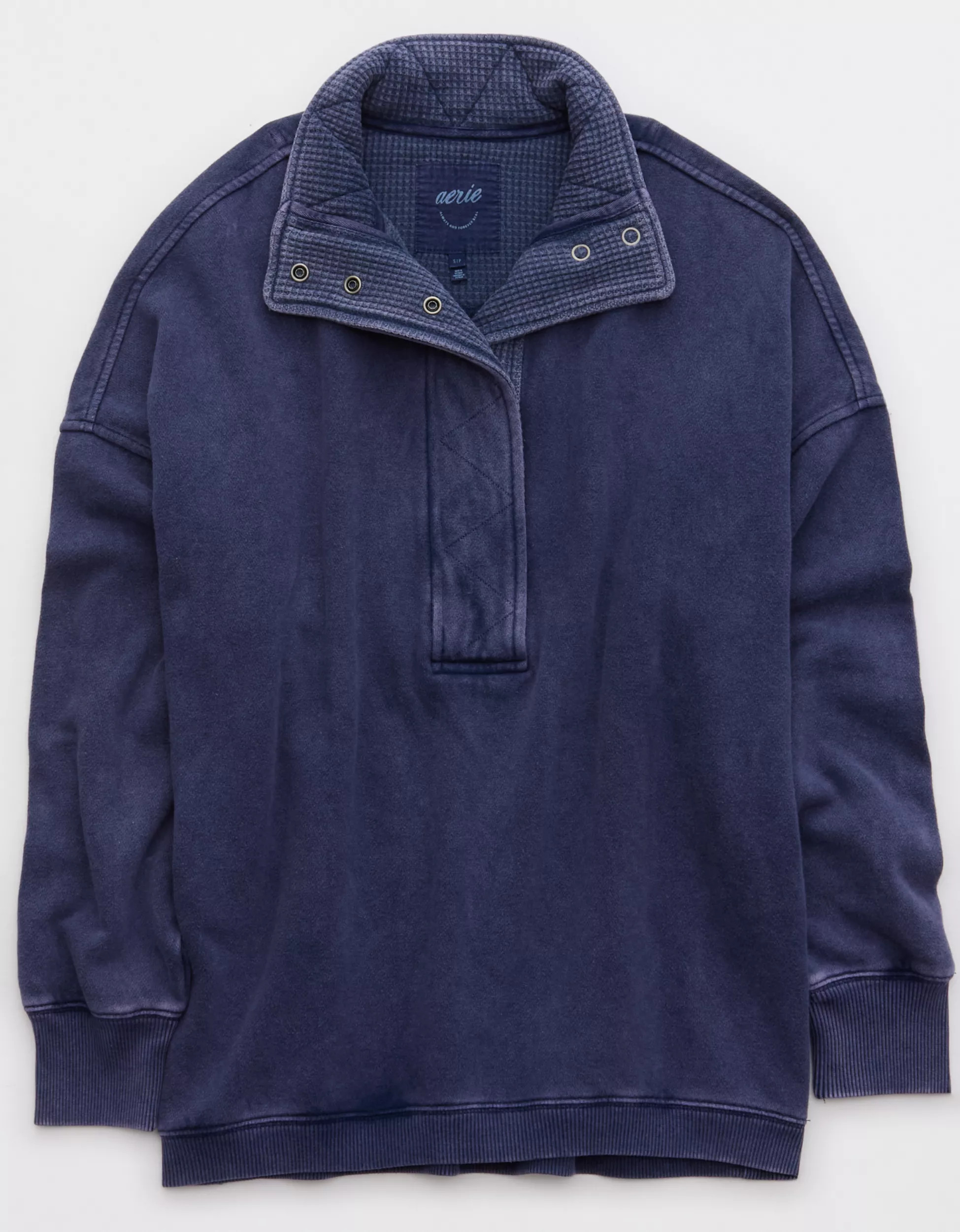 Aerie Getaway Quarter Snap Sweatshirt | Aerie