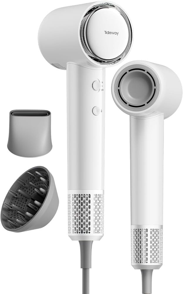 Tideway Hair Dryer, Blow Dryer with Diffuser, Ionic Professional High-Speed 1500W Low-Noise, 110,... | Amazon (US)