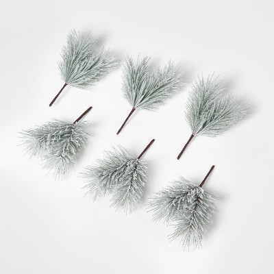 Vase Filler Flocked Pine Stems - Threshold™ | Target