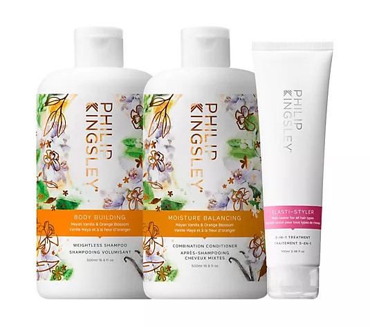 Philip Kingsley Build & Hydrate 3 Piece Collection - QVC UK | QVC UK