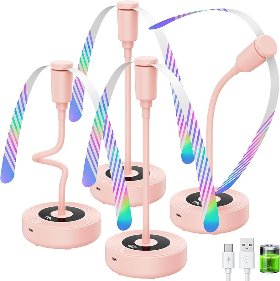 TriPole Fly Fans for Tables, 2000mAh Rechargeable Battery Operated Food Fan Lasts 20 Hrs with LED... | Amazon (US)