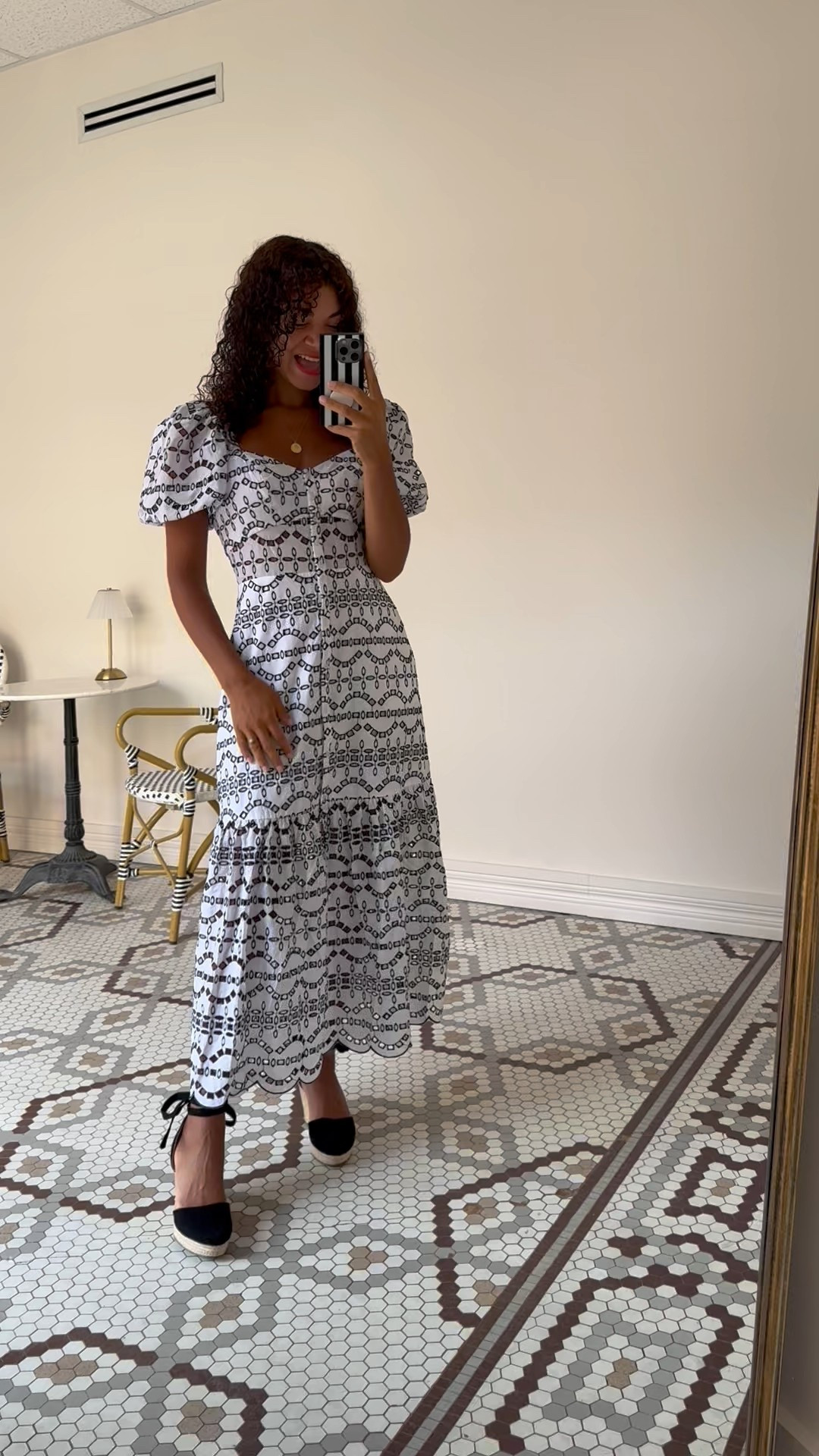 Soak up summer's perfect weather in effortlessly chic looks from @Express! This eyelet puff sleeve dress is an elevated take on the classic sundress with puff sleeves, a button front, and a sweetheart neckline. Accessorize with a pair of wedges and sunglasses for the perfect summer outfit to take you night. I’m also loving the combo of a linen tank with high waisted shorts for a polished look. Complete  that look with sandals and a basket tote! #DressToExpress #ExpressPartner

#LTKStyleTip #LTKSummerEdit #LTKSeasonal