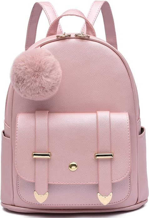 I IHAYNER Girls Fashion Backpack Mini Backpack Purse for Women Teenage Girls Purses PU Leather Po... | Amazon (US)