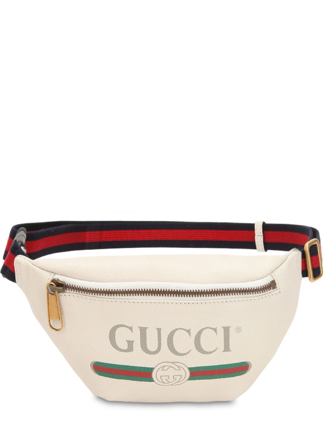 Small Gucci Print Leather Belt Bag | Luisaviaroma