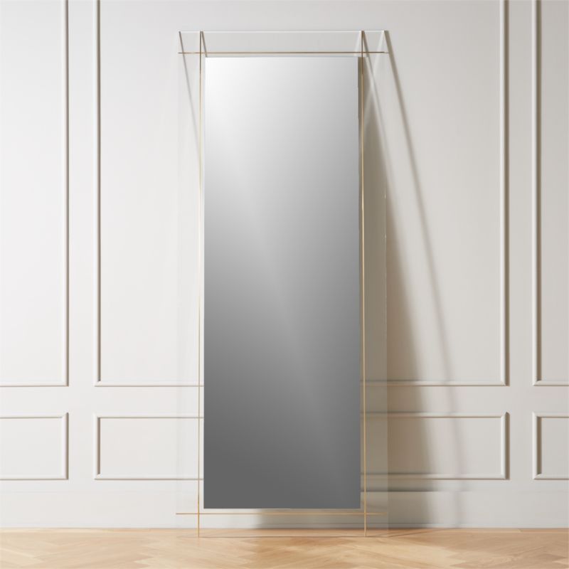 Stella Acrylic Floor Mirror 31"x75" + Reviews | CB2 | CB2