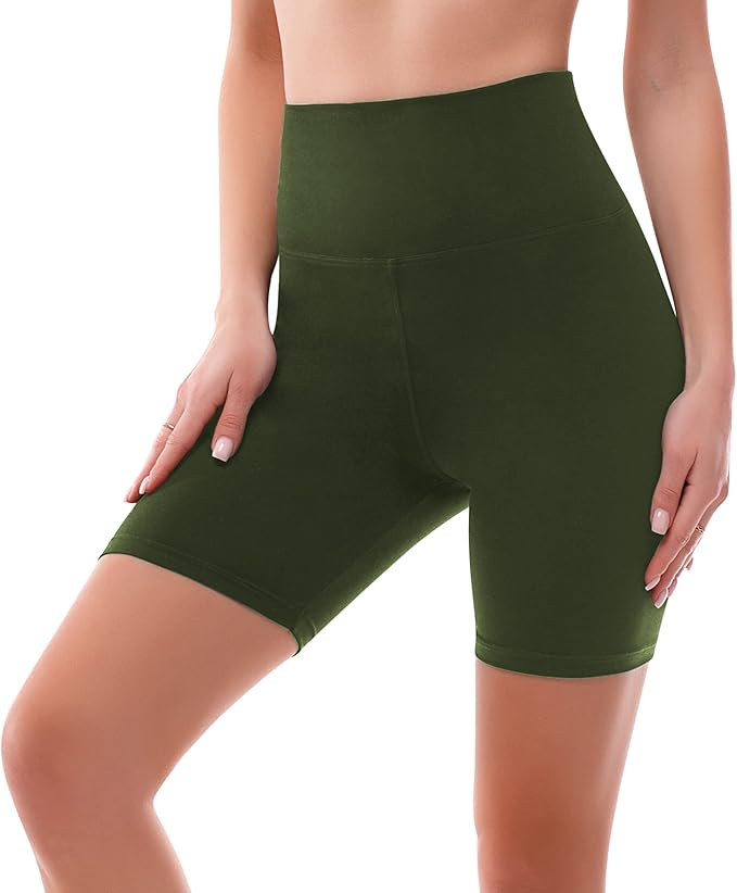 SINOPHANT High Waisted Women Biker Shorts - 6” Buttery Soft Elastic Tummy Control Shorts for Gy... | Amazon (US)