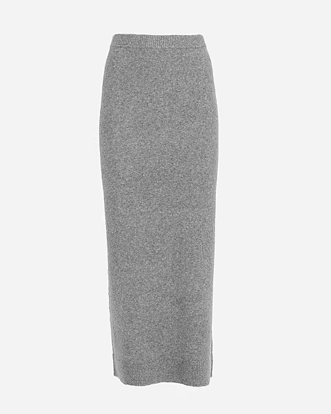 Boucle High Waisted Sweater Maxi Skirt | Express