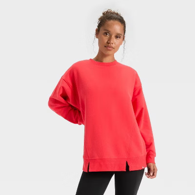 Women's 4th of July Graphic French Terry Oversized Crewneck Sweatshirt - JoyLab™ | Target