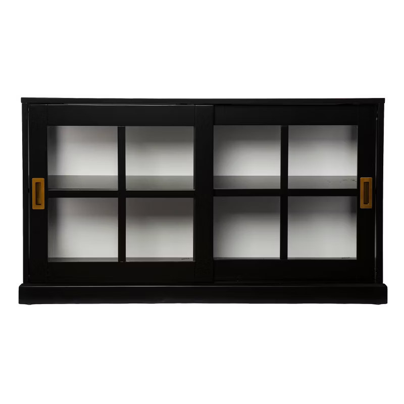 Santales Curio Cabinet Black/White - Aiden Lane | Target