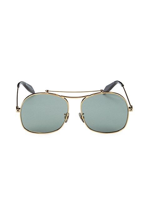 Alexander McQueen 59MM Aviator Sunglasses on SALE | Saks OFF 5TH | Saks Fifth Avenue OFF 5TH