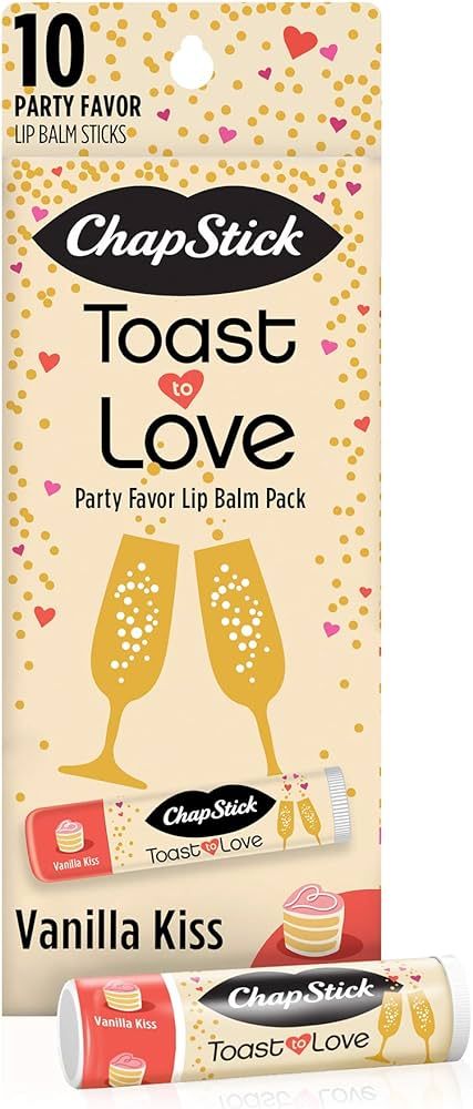 Chapstick Party Favor Lip Balm Gift Pack Toast to Love 10 Sticks 0.15 oz Each | Amazon (US)