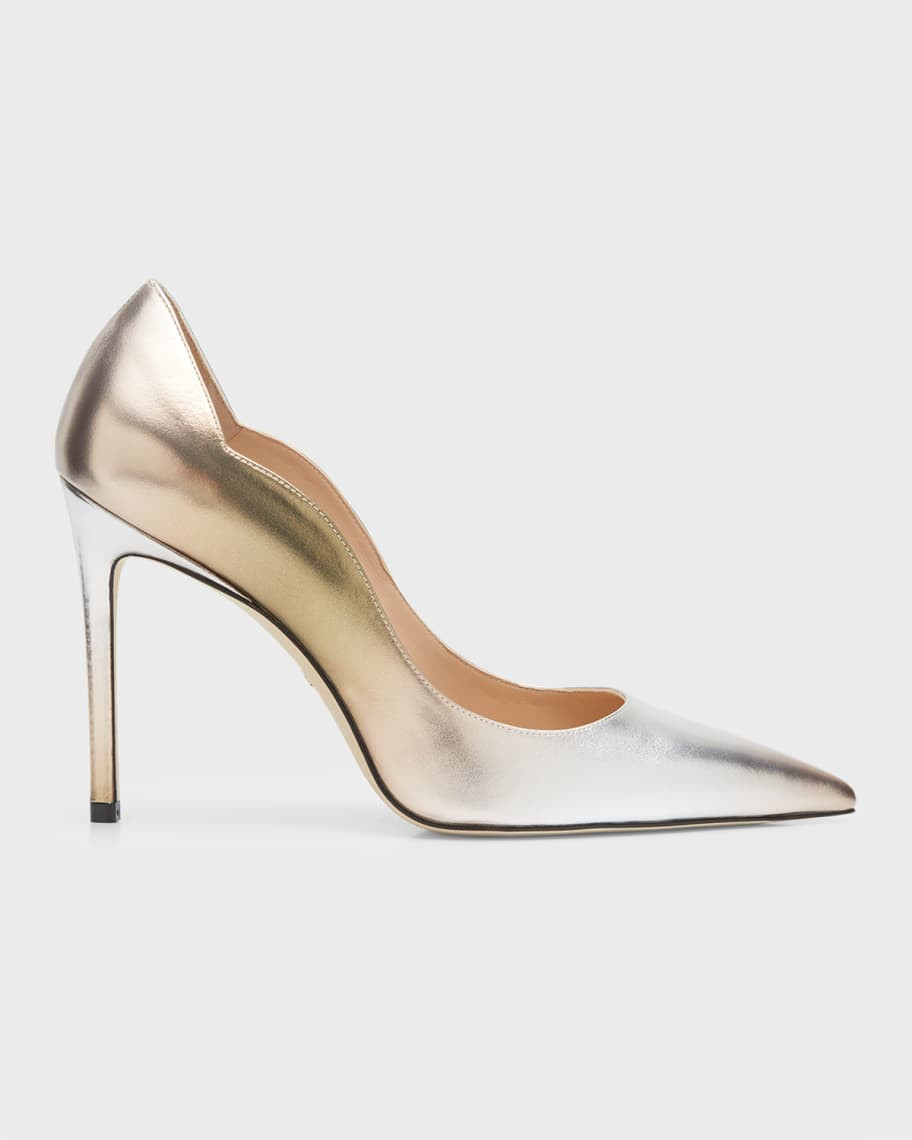 Stuart Ombre Scallop Pumps | Neiman Marcus