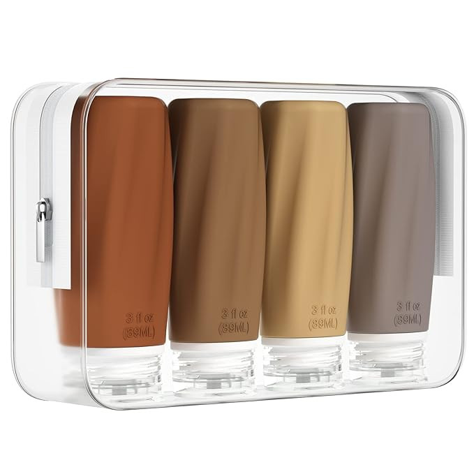 Morfone Travel Bottles for Toiletries, 3oz Tsa Approved Travel Size Containers Leak Proof Squeeza... | Amazon (US)