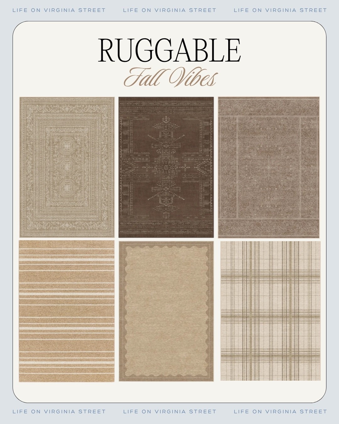 Ruggable fall vibes! 🧡

Ruggable fall rugs, Ruggable fall, Ruggable fall collection, Ruggable rugs, Ruggable washable rugs, fall rugs, fall area rugs, fall runner rugs, autumn rugs, washable rugs, machine washable rugs, washable area rugs, washable runner rugs, living room rugs, kitchen runner rugs, entryway rugs, bedroom rugs, dining room rugs, fall home decor, fall decor, fall home finds, fall living room decor, fall entryway decor, fall kitchen decor, fall decorating ideas, fall home inspiration, vintage inspired rugs, Persian style rugs, traditional rugs, neutral rugs, floral rugs, botanical rugs, plaid rugs, brown rugs, rust rugs, burgundy rugs, olive green rugs, warm neutral rugs, cozy fall decor, neutral fall decor, traditional fall decor, classic fall decor, washable rug for pets, pet friendly rugs, stain resistant rugs, high traffic rugs, affordable rugs, fall home refresh

#LTKHome #LTKSeasonal