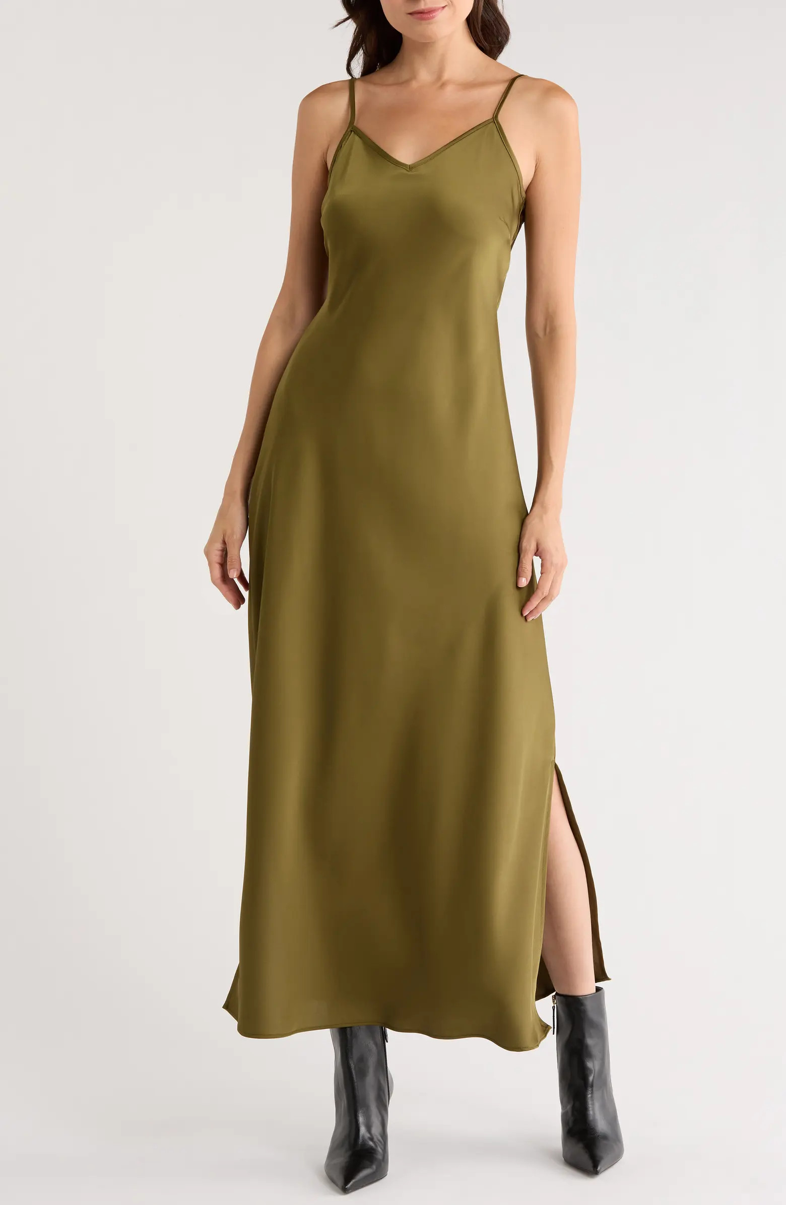 Turtleneck Sweater & Satin Slipdress Set | Nordstrom