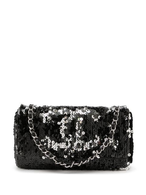 sequinned CC Classic Flap shoulder bag | Farfetch (US)