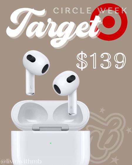 Dral of the Day for Target Circle week!

Save $30 on Airpods!

#LTKsalealert #LTKxTarget #LTKGiftGuide
