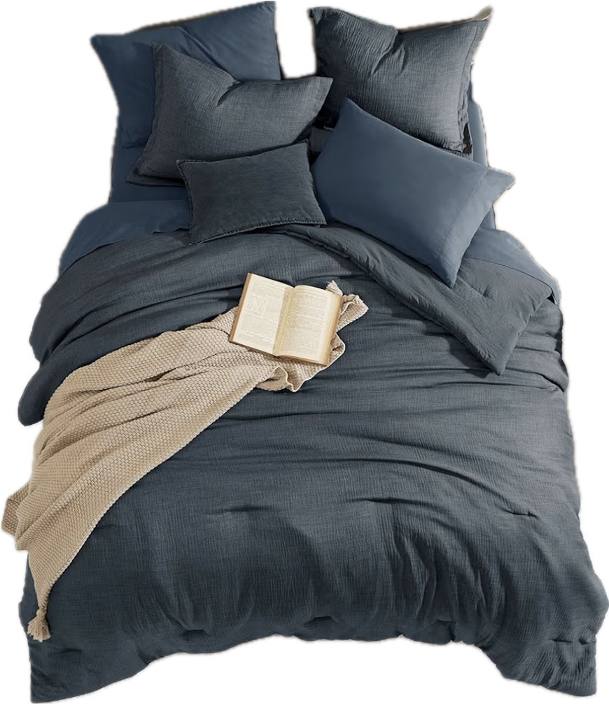 I’m working on updating Hayes’ room (new furniture coming soon!). This is the comforter he picked out and some Christmas sheets he’s so excited to get to use. Stay tuned for the fun bedroom reveal!