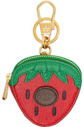Gucci - Red & Green Fruttini Coin Pouch | SSENSE