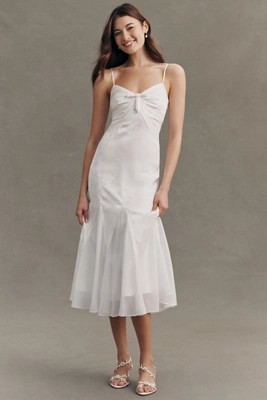 BHLDN Mixed Jacquard Maxi Slip Dress | Anthropologie (US)